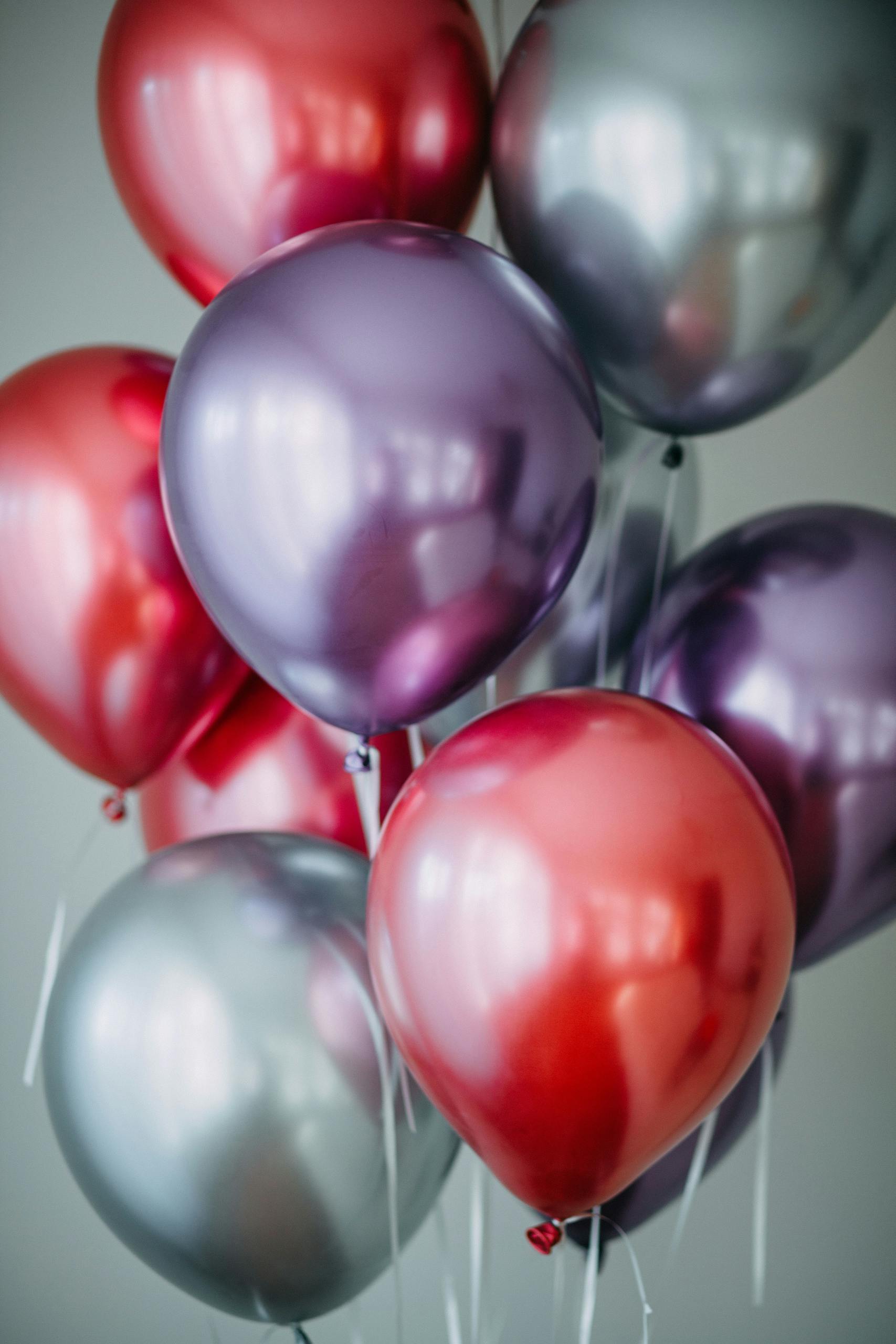 Close-up of colorful balloons